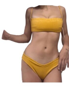 Montce Golden Yellow Two-Piece Bikini